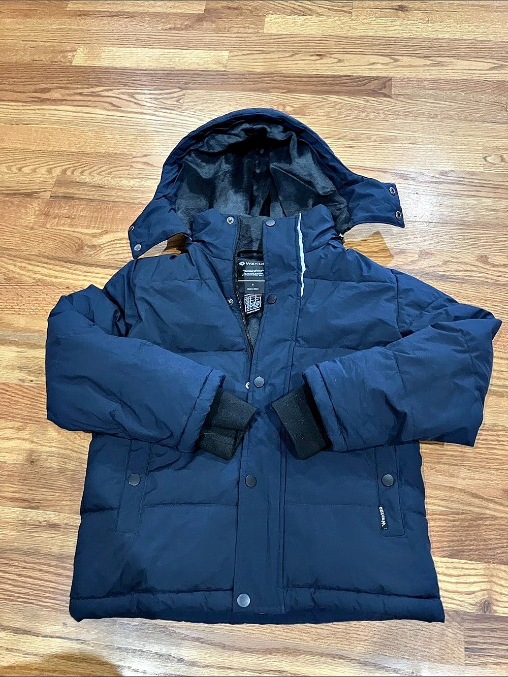 Wantdo Boys Puffer Jacket in Blue Size Medium (8) Like New